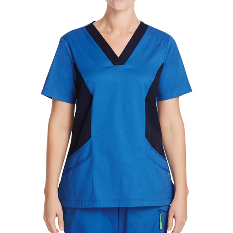NNT CATU5B DISCONTINUED V-Neck Contrast Scrub Top