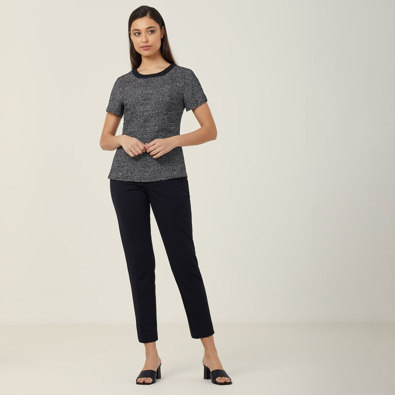 NNT CATUDG Textured Tweed Shell Top