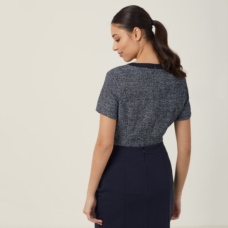 NNT CATUDG Textured Tweed Shell Top