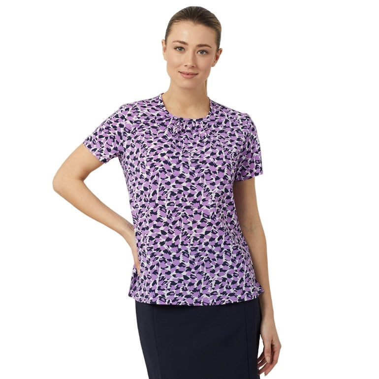 NNT CATUFA Petal Print Short Sleeve Top