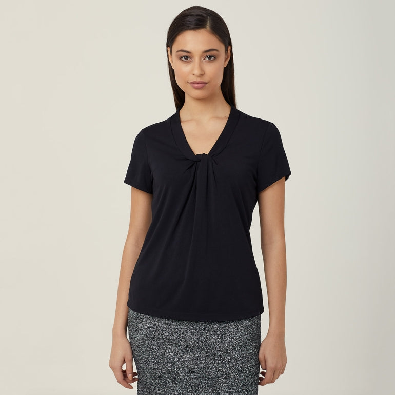 NNT CATUFS Matt Jersey Twist Neck S/S Top