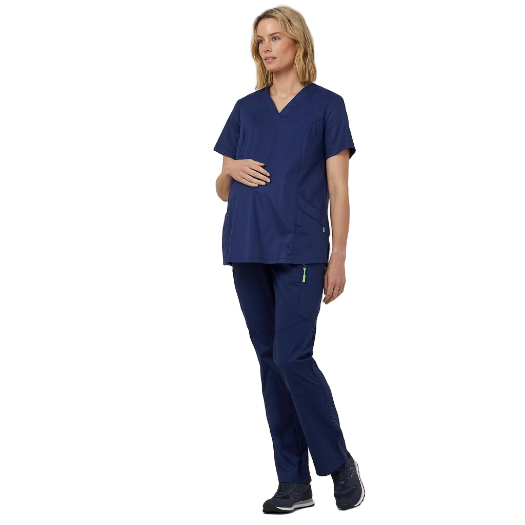 NNT CATUG3 Maternity V Neck Scrub Top