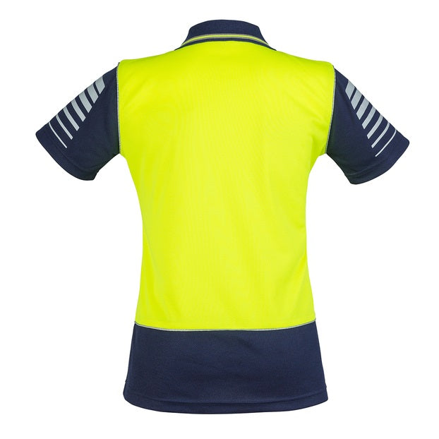Syzmik ZHL236 Womens HiVis Zone S/S Polo