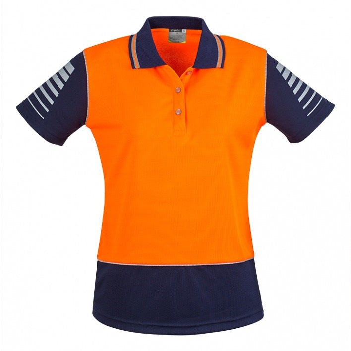 Syzmik ZHL236 Womens HiVis Zone Short Sleeve Polo