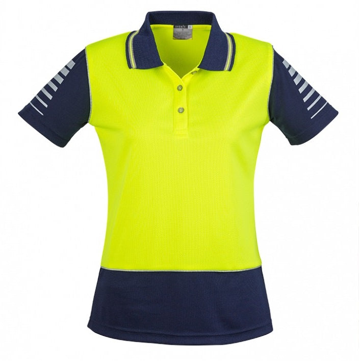 Syzmik ZHL236 Womens HiVis Zone Short Sleeve Polo