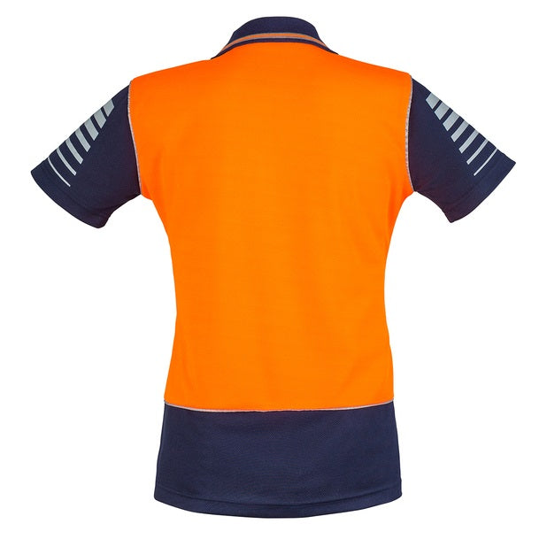 Syzmik ZHL236 Womens HiVis Zone S/S Polo