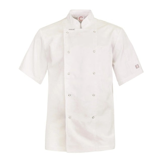 Chefscraft CJ052 Exec Chef Unisex Jacket S/S Lightweight