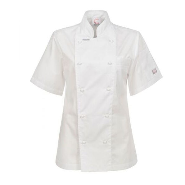 Chefscraft CJL22 Ladies Executive Chef Jacket Short Sleeve Jacket Lightweight