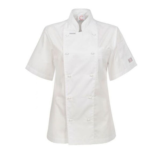 Chefscraft CJL22 Ladies Executive Chef Jacket Short Sleeve Jacket Lightweight