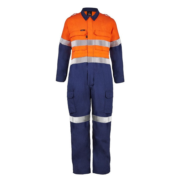 FlameBuster FCT005A Torrent HRC2 HiVis 2-Tone Coverall FR Reflective Tape