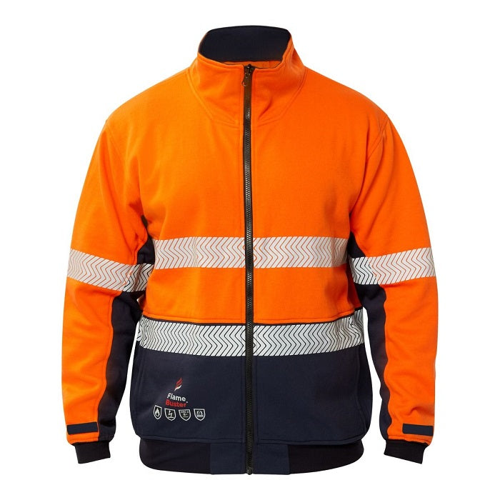 FlameBuster FJV034 FR HiVis Segmented Reflective Fleece
