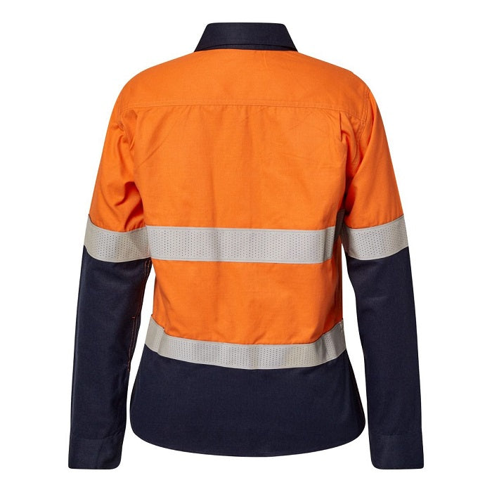 FlameBuster FSL016A Torrent HRC2 Ladies HiVis Two Tone Open Front Shirt