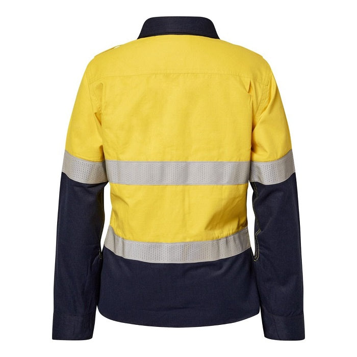 FlameBuster FSL016A Torrent HRC2 Ladies HiVis Two Tone Open Front Shirt