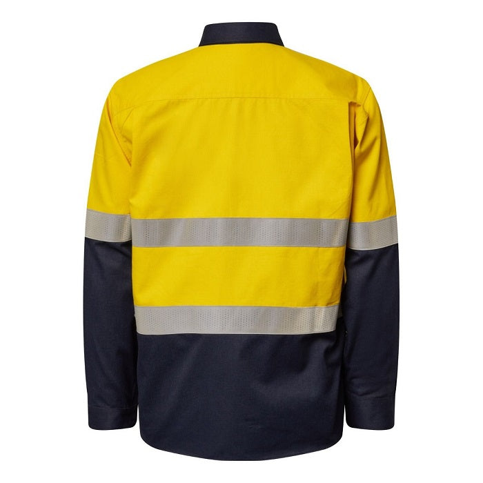 FlameBuster FSV015A Torrent HRC2 Mens HiVis Open Front Taped Shirt
