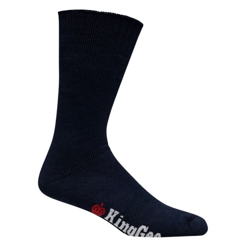 Black sock with 'KingGea' branding on a white background