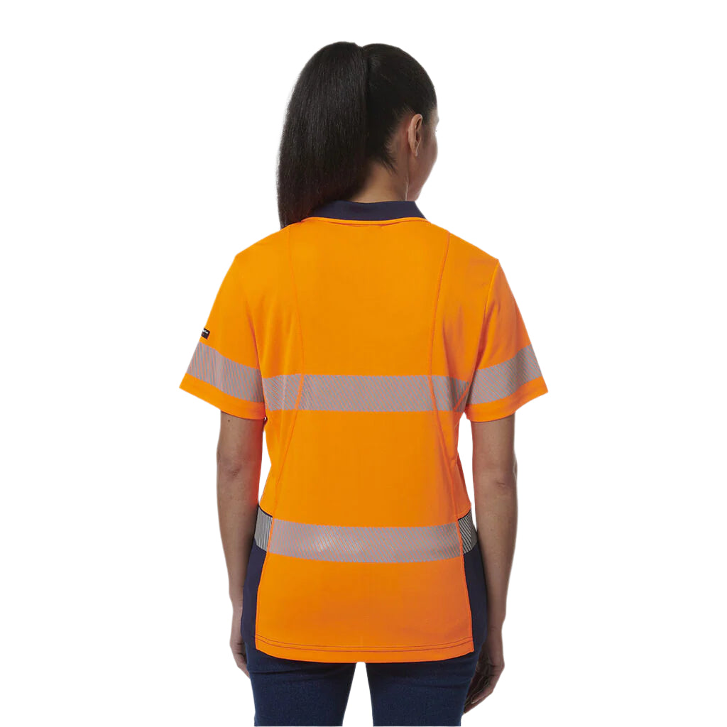 KingGee K44224 Womens Workcool Hyperfreeze Spliced S/S Polo W/ Segmented Tape