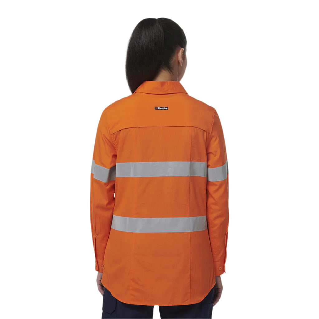 KingGee K44235 Womens Workcool Maternity Reflective Shirt