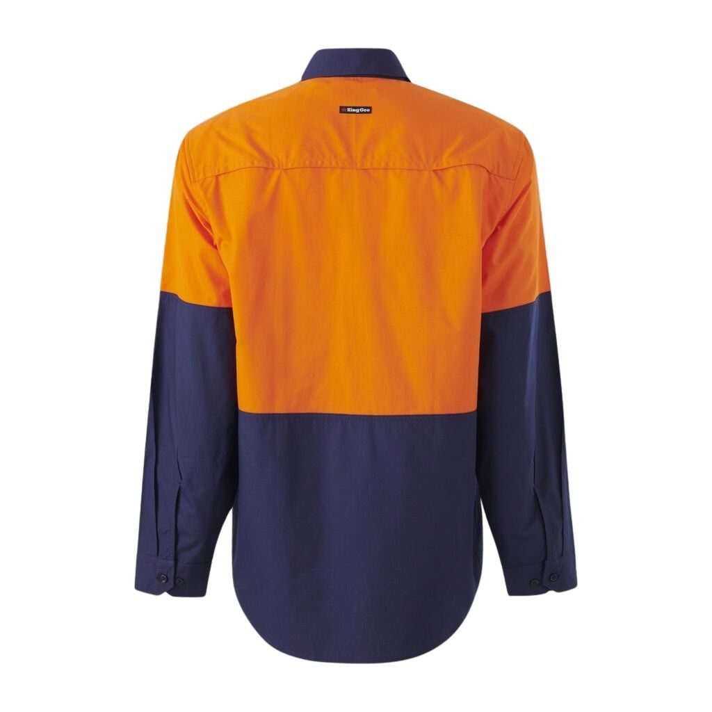 KingGee K54912 Workcool Vented Spliced Shirt Long Sleeve