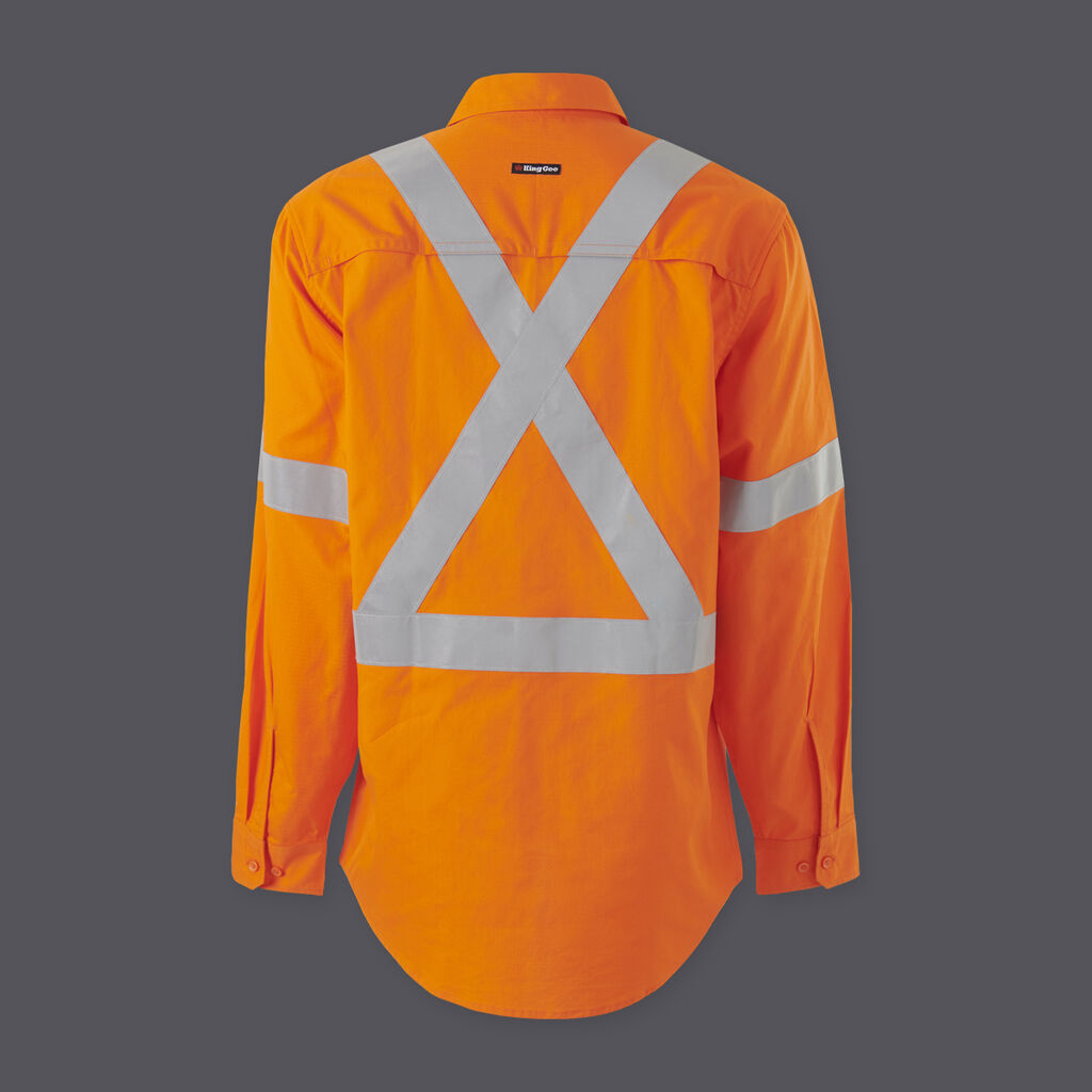 KingGee K54917 Workcool Vented X Back Shirt Long Sleeve