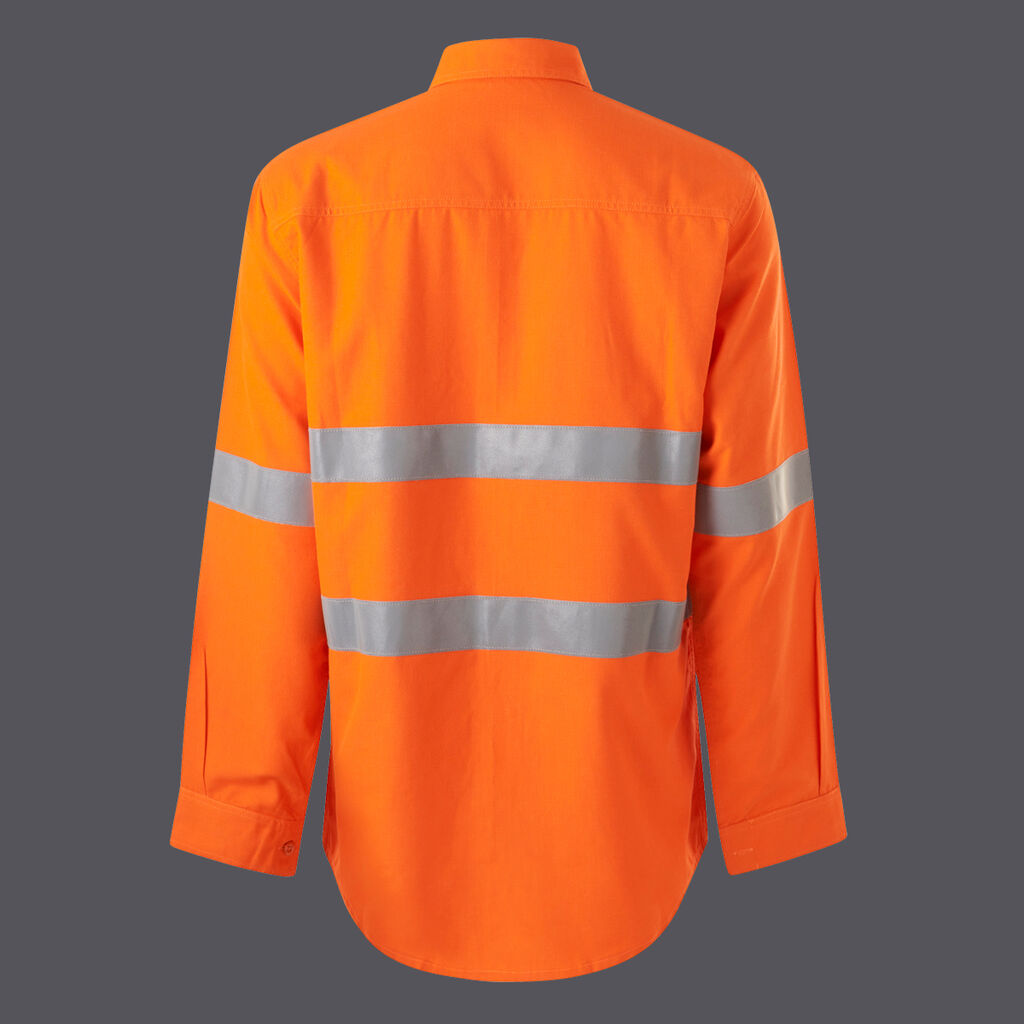 KingGee K84003 Womens Shieldtec Lenzing FR Hivis Open Front Taped Shirt