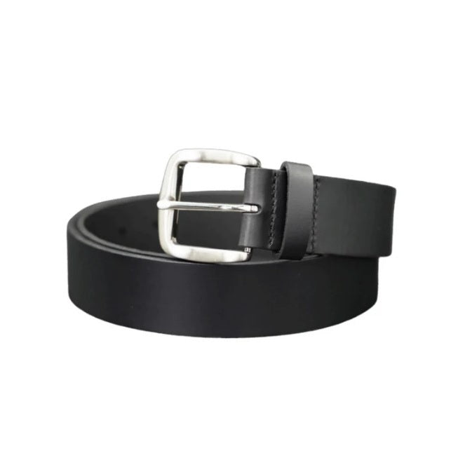 Grvl MB004BL Leeton 40mm Leather Belt W/ Buckle - Black