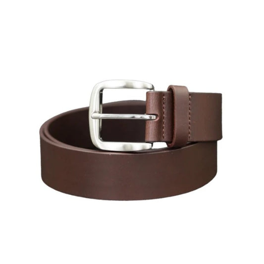 Grvl MB004BR Leeton 40mm Leather Belt W/ Buckle - Brown