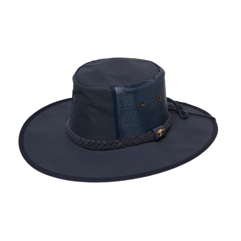 Statesman S6626519 Seabreeze 4 Part Solid Canvas Hat Navy