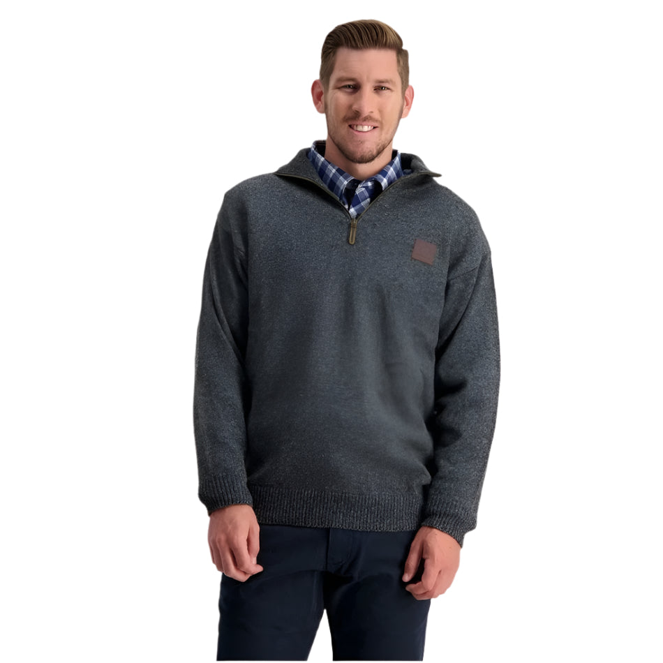 Swanndri SSD2446D Men's Mariner Wool Zip Neck Sweater