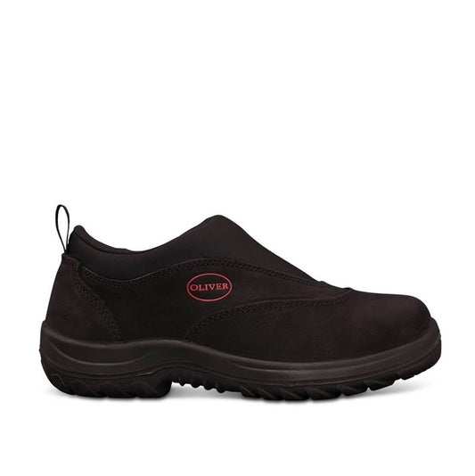 Oliver 34-610 Black Slip On Safety Shoe Steel Toe