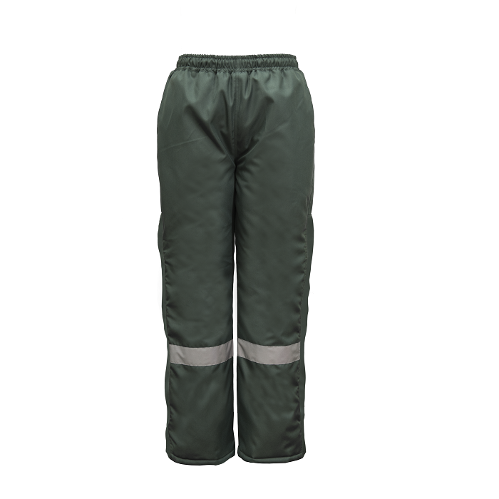 Workcraft WFP002 Freezer Pant with Reflective Tape - Green colour - Front