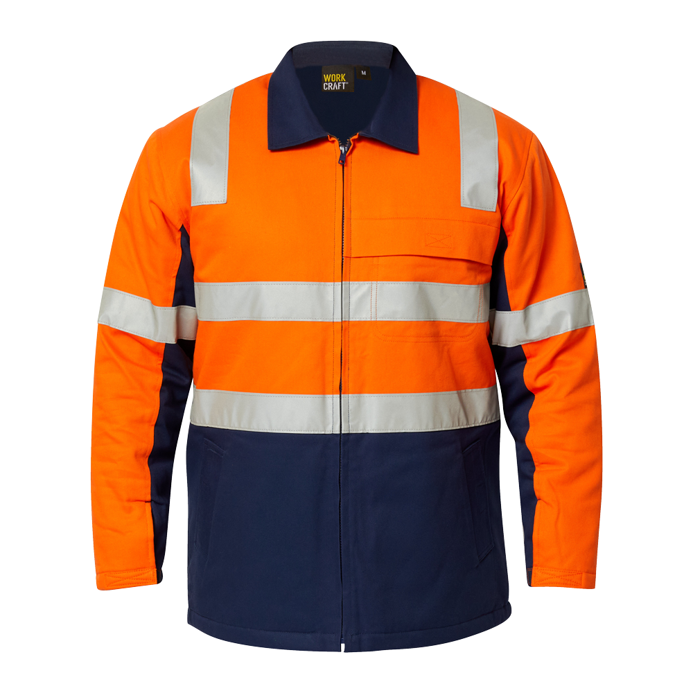 Workcraft WJ8019 HiVis Cotton Reflective Jacket