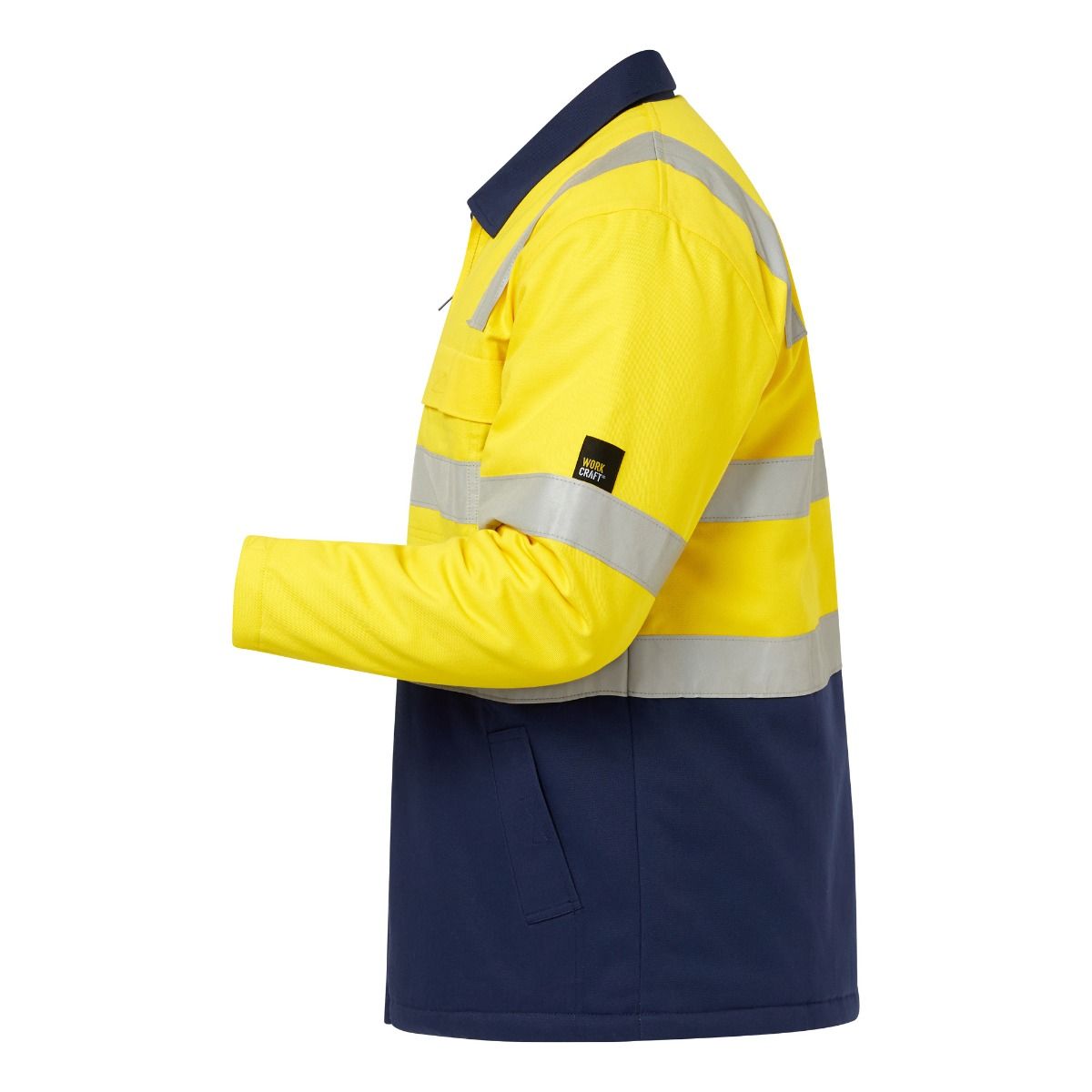 Workcraft WJ8019 HiVis Cotton Reflective Jacket