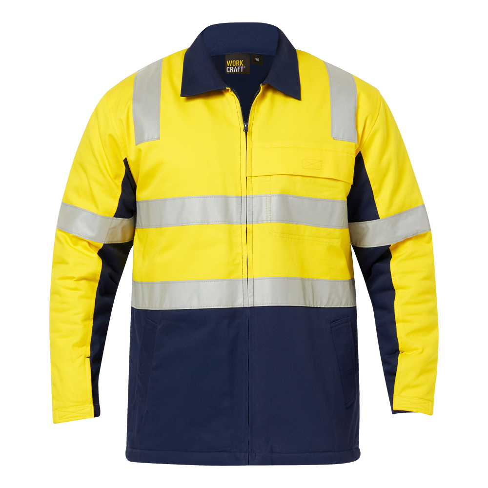 Workcraft WJ8019 HiVis Cotton Reflective Jacket