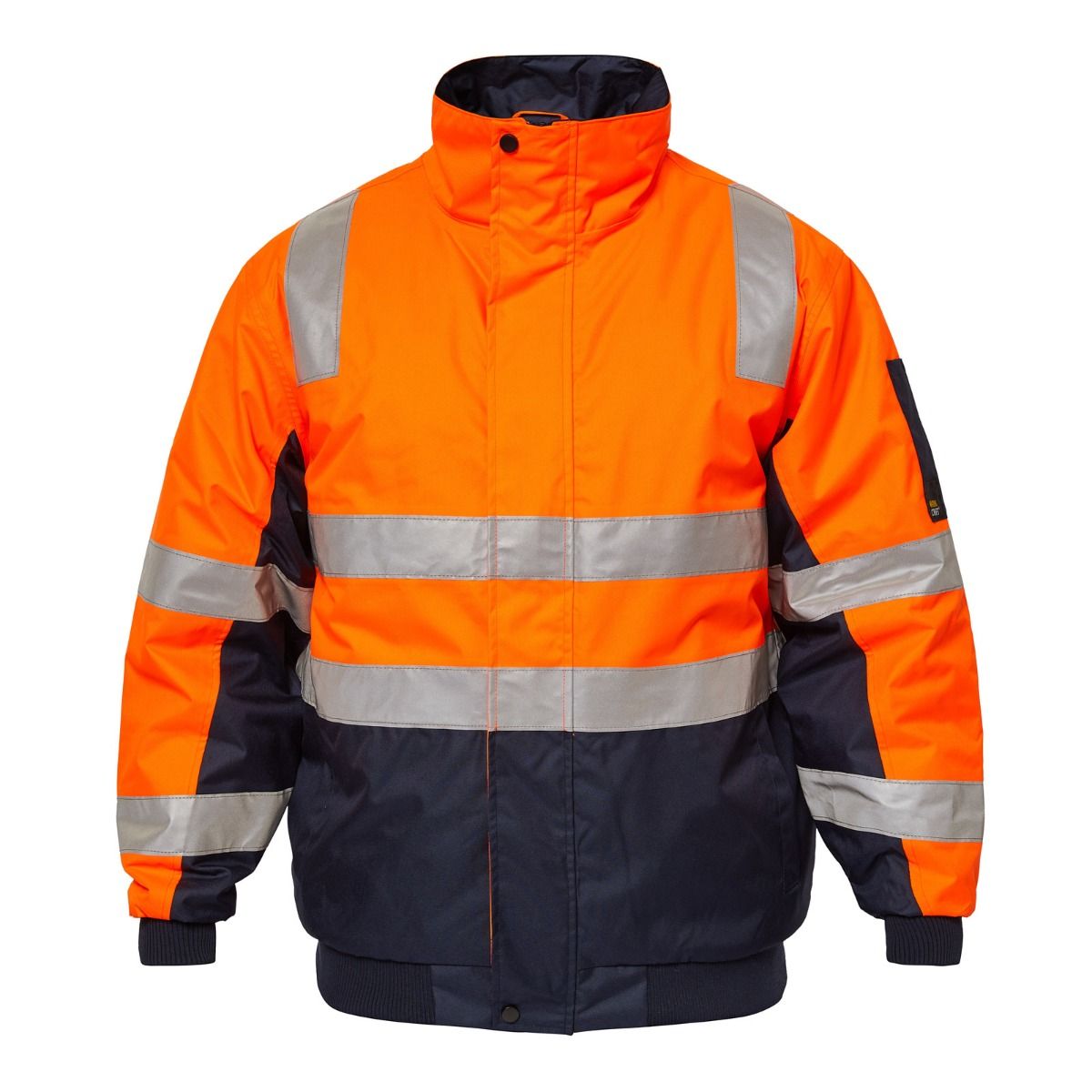 Workcraft WW9011 Typhoon HiVis Modern Bomber Jacket with Tape