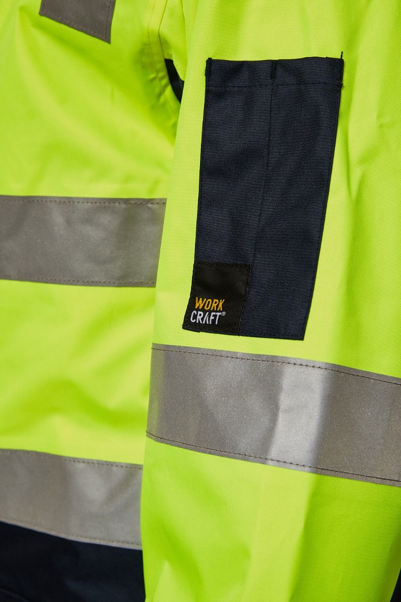 Workcraft WW9011 Typhoon HiVis Modern Bomber Jacket with Tape