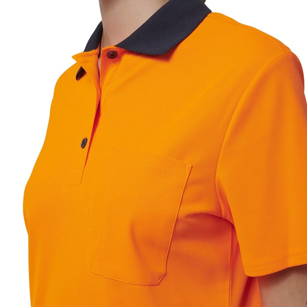 Hard Yakka Y08601 Womens Short Sleeve Hi Vis Polo