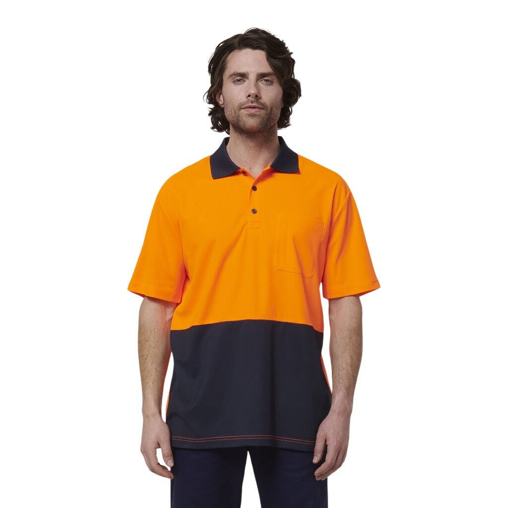 Hard Yakka Y19616 Mens Short Sleeve Hi Vis Polo