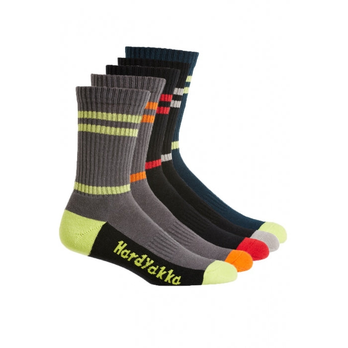 Hard Yakka Y20035 Crew Socks 5-Pack