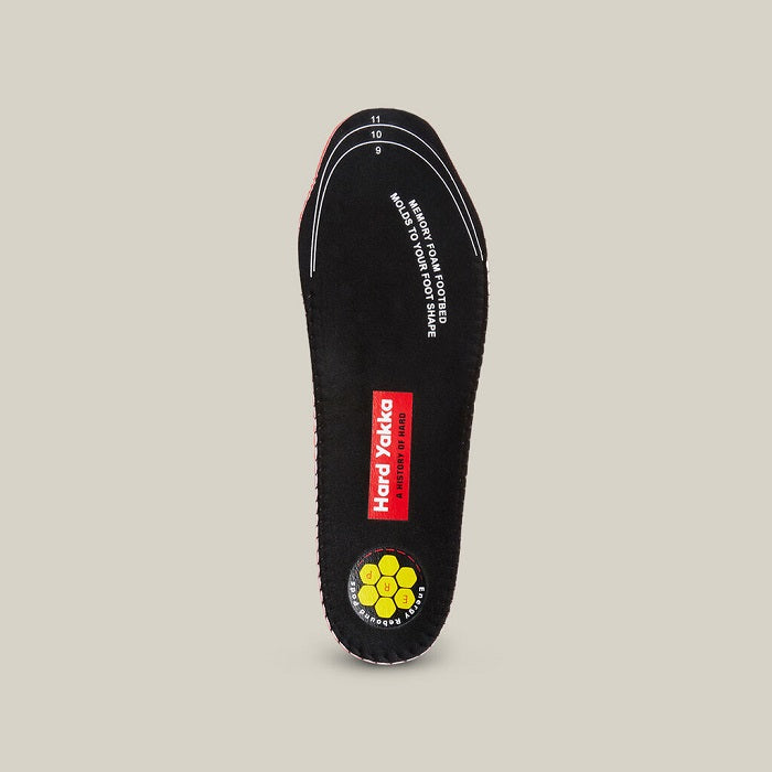 Hard Yakka Y60178 ERP Footbed Memory Foam Insoles