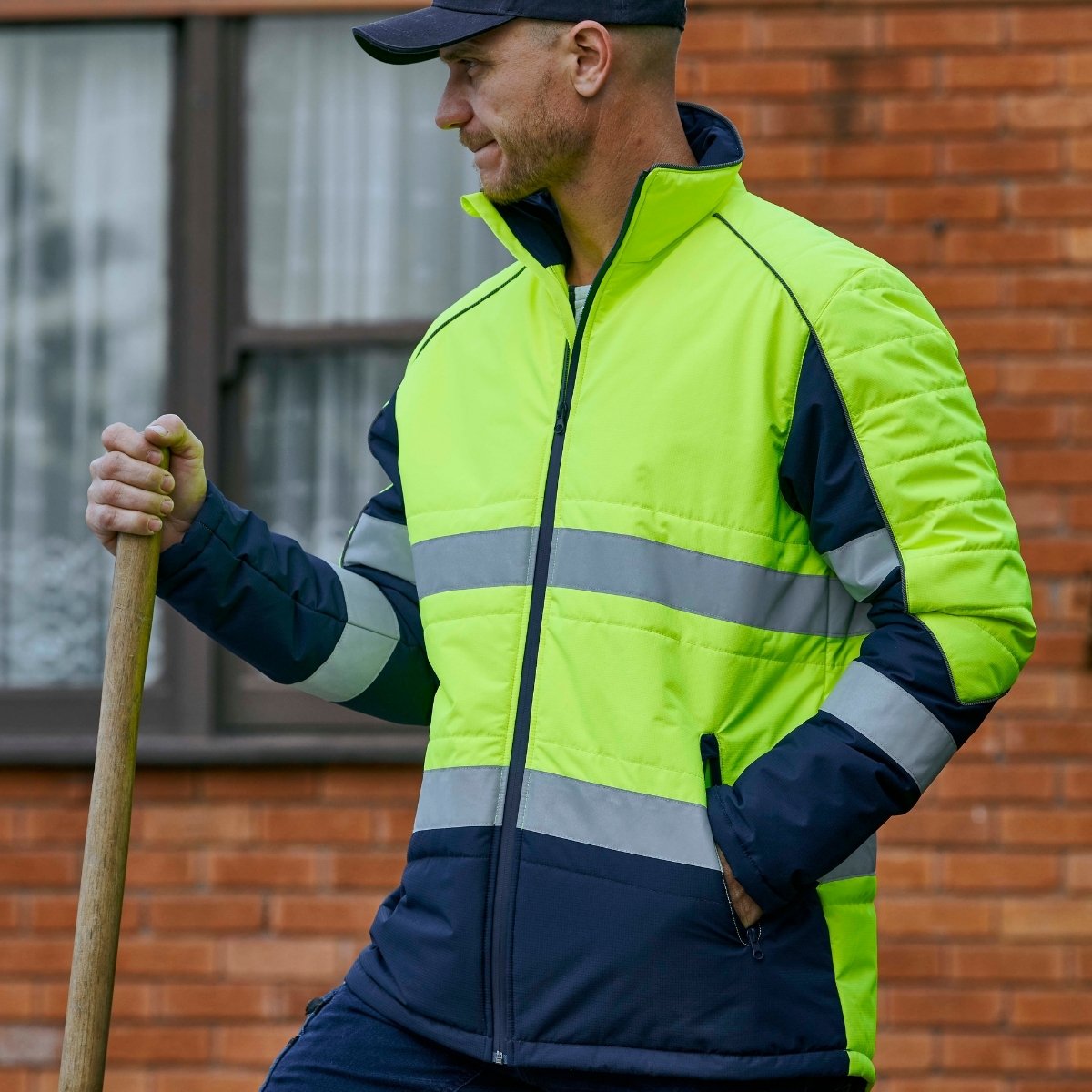 Bisley men's hi-vis yellow jacket