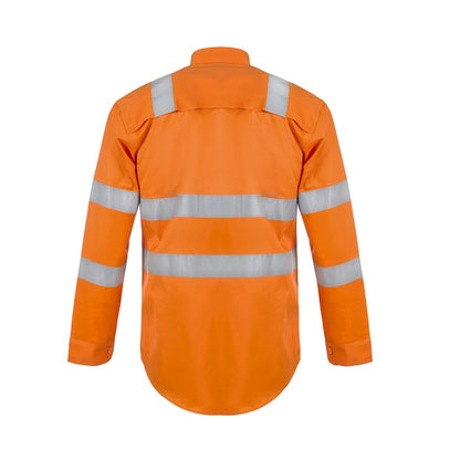 WS6011 VIC RAIL SAFETY SHIRT - BACK VIEW