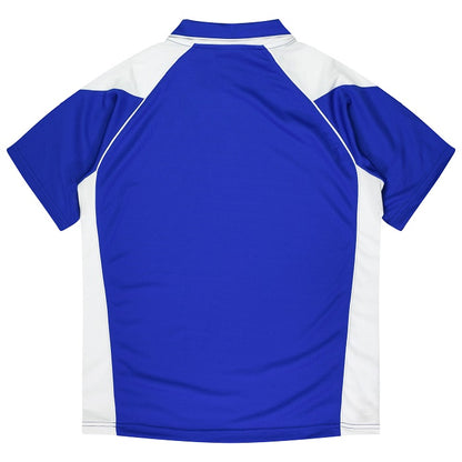 Aussie Pacific N1301 Premier Mens Polo Royal/White