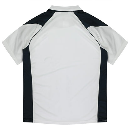 Aussie Pacific N1301 Premier Mens Polo White/Navy