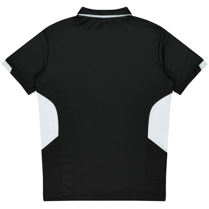 Aussie Pacific N1311 Tasman Mens Polo Black/White
