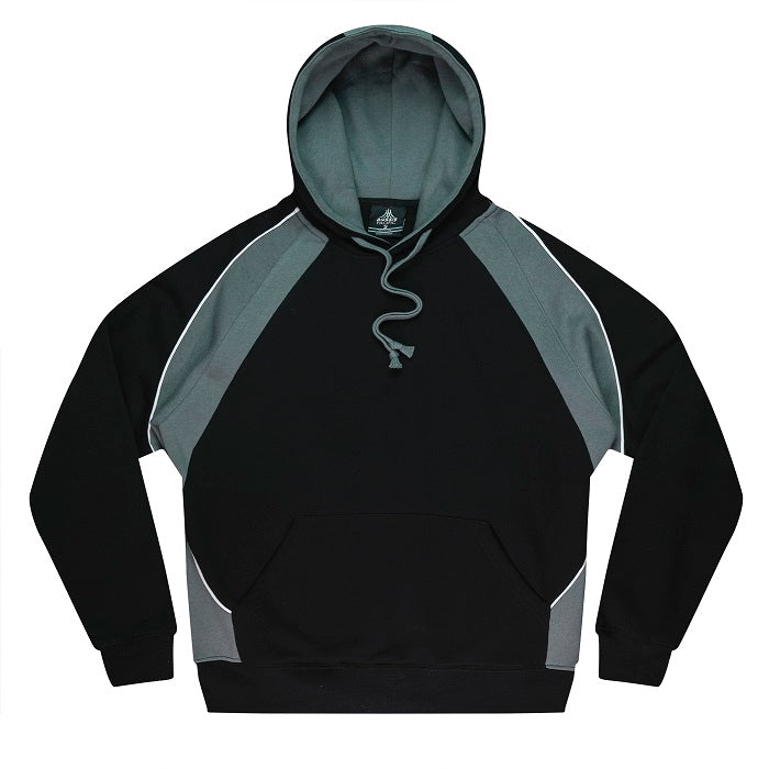 Aussie Pacific N1509 Huxley Mens Hoodie Black/Ashe/White