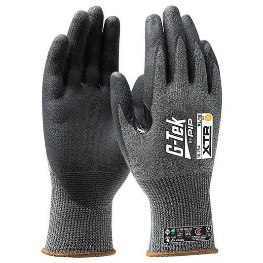 PIP 16-754 G-Tek Xtr 15G Cut D Palm Dip Glove