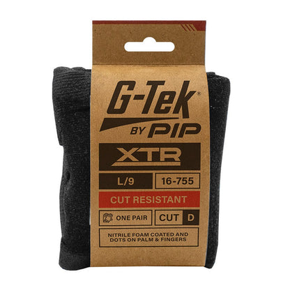 PIP 16-755 G-Tek Xtr 15G Cut D Palm Dip Dotted Glove