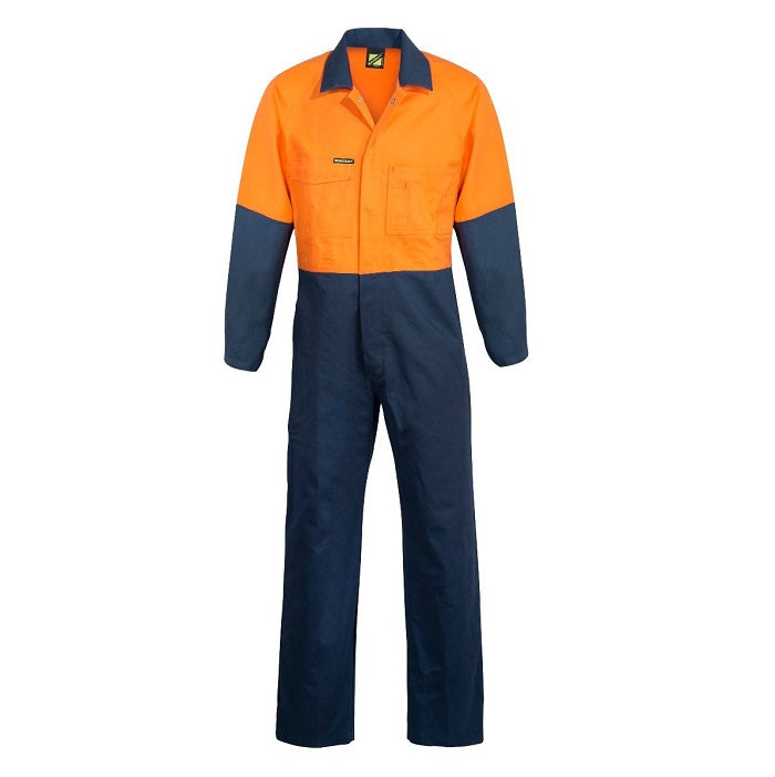 Workcraft WC3051 HiVis 2-Tone Cotton Drill Overalls