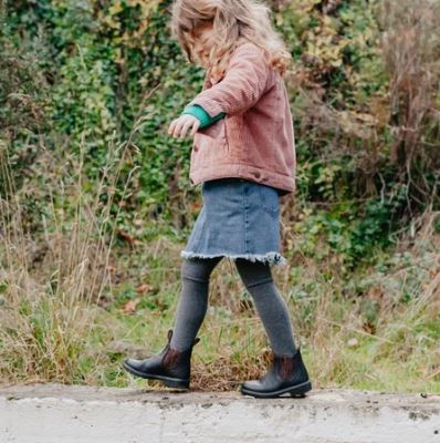 Blundstone 1992 DISCONTINUED Kids Chelsea Boots & Gold Glitter