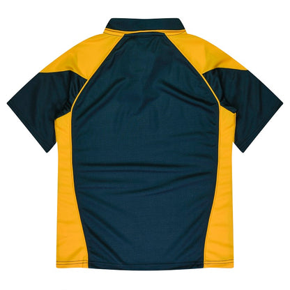 Aussie Pacific N2301 Premier Ladies Polo Black/Gold